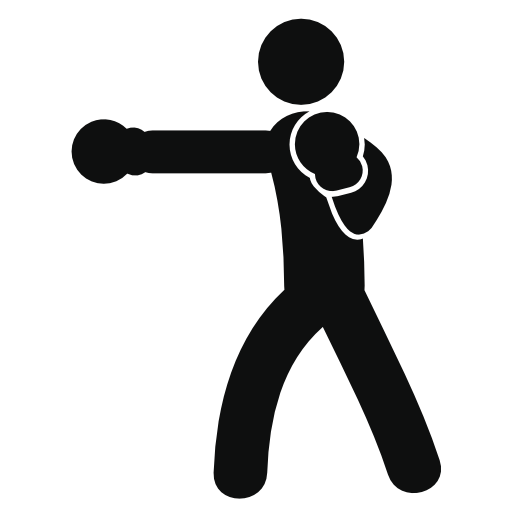 Person with boxing gloves